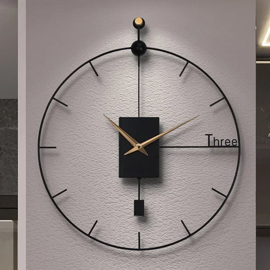 Horloge murale design industriel