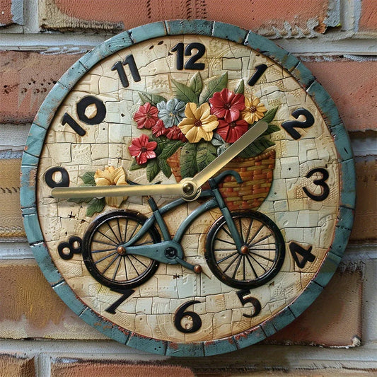 Horloge murale fleur