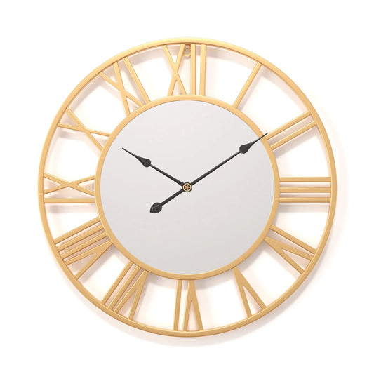 Horloge murale décorative miroir