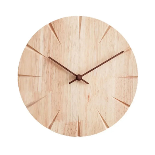 Horloge murale bois clair