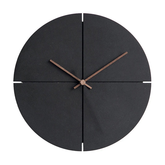 Horloge murale noire design