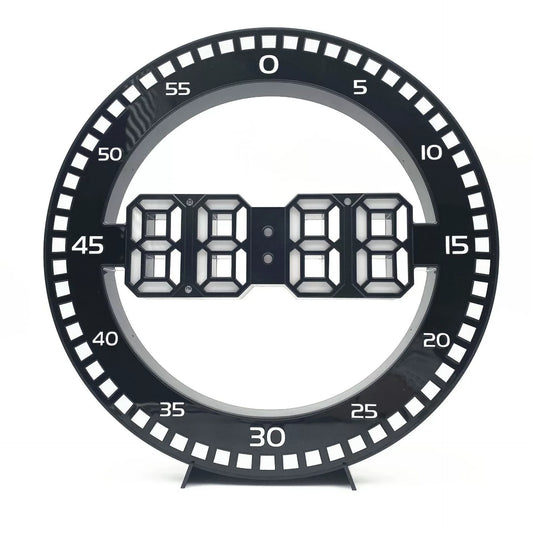 Horloge murale numérique avec seconde