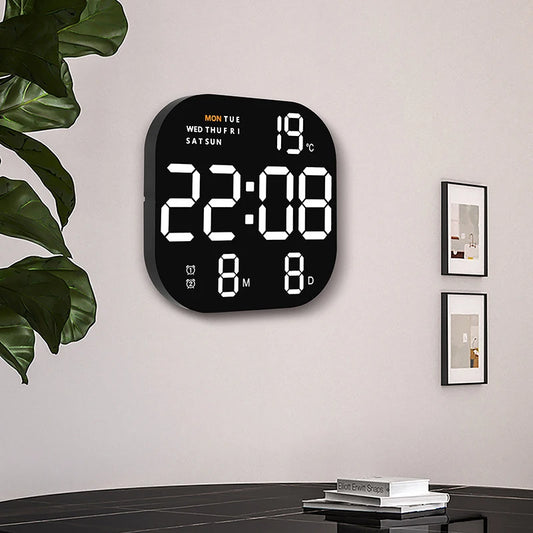 Horloge murale LED numérique