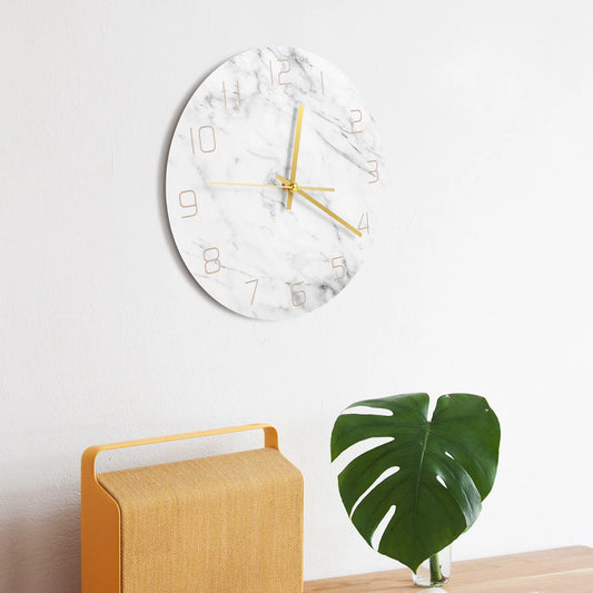 Horloge murale blanche 30 cm