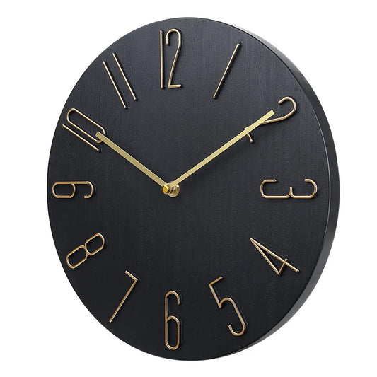 Horloge murale design noir