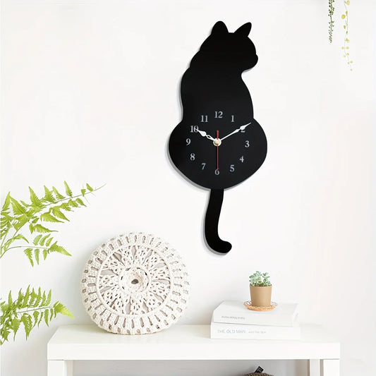Horloge murale design chat