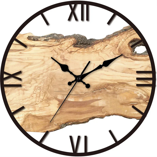 Horloge murale originale en bois