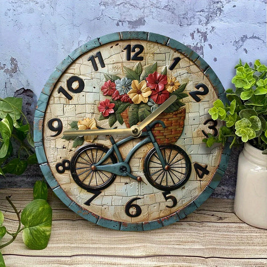 Horloge murale fleur