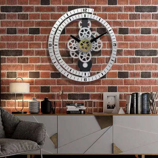 Horloge murale industrielle authentique