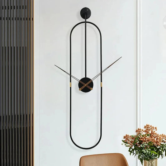 Grande horloge murale industrielle