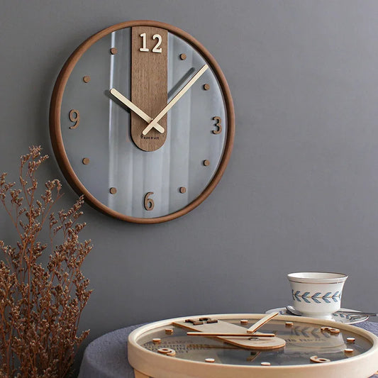 Horloge murale bois scandinave