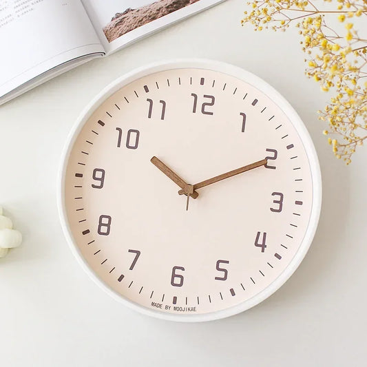 Horloge murale beige