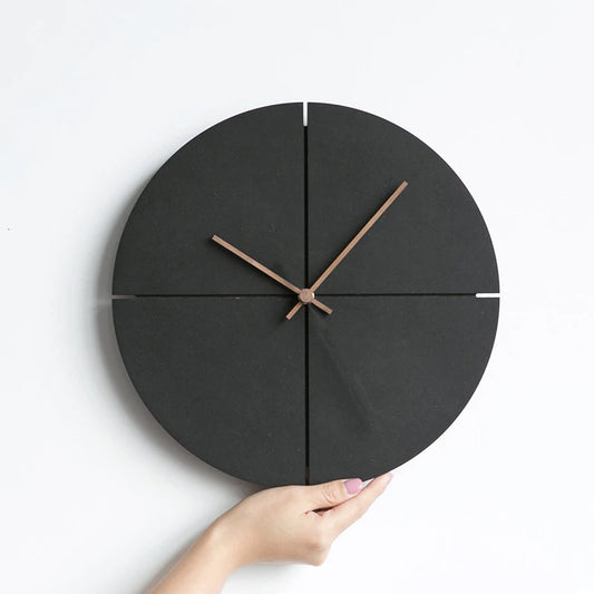 Horloge murale noire design