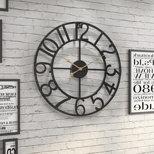 Horloge murale design noire
