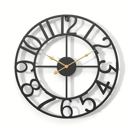 Horloge murale design noire